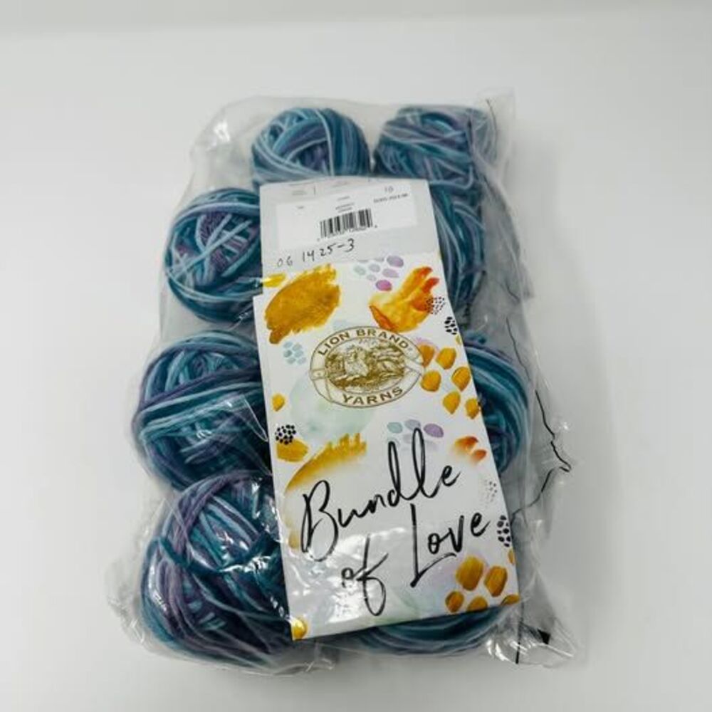 Lion Brand Bundle of Love Mermaid Rolled Balls by Charlotte